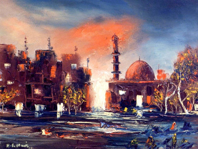 art exhibition artist depicts love for city by the sea