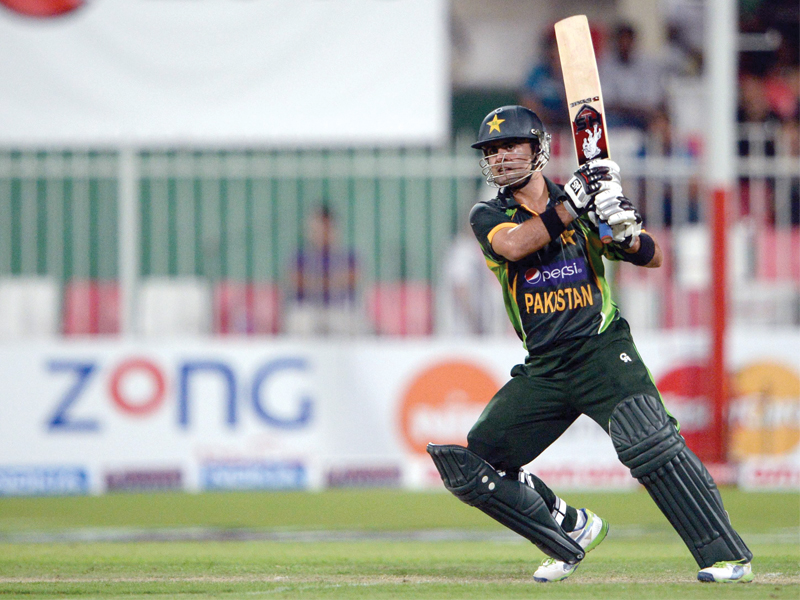 injured ahmed shehzad who scored a half century in the first odi is hoping to recover in time for the second match today photo afp