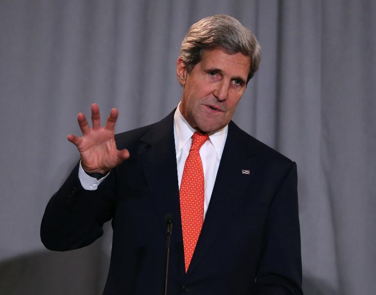 us secretatry of state john kerry said for the first time that in some cases us spying has gone too far amid row with europe over the matter photo afp