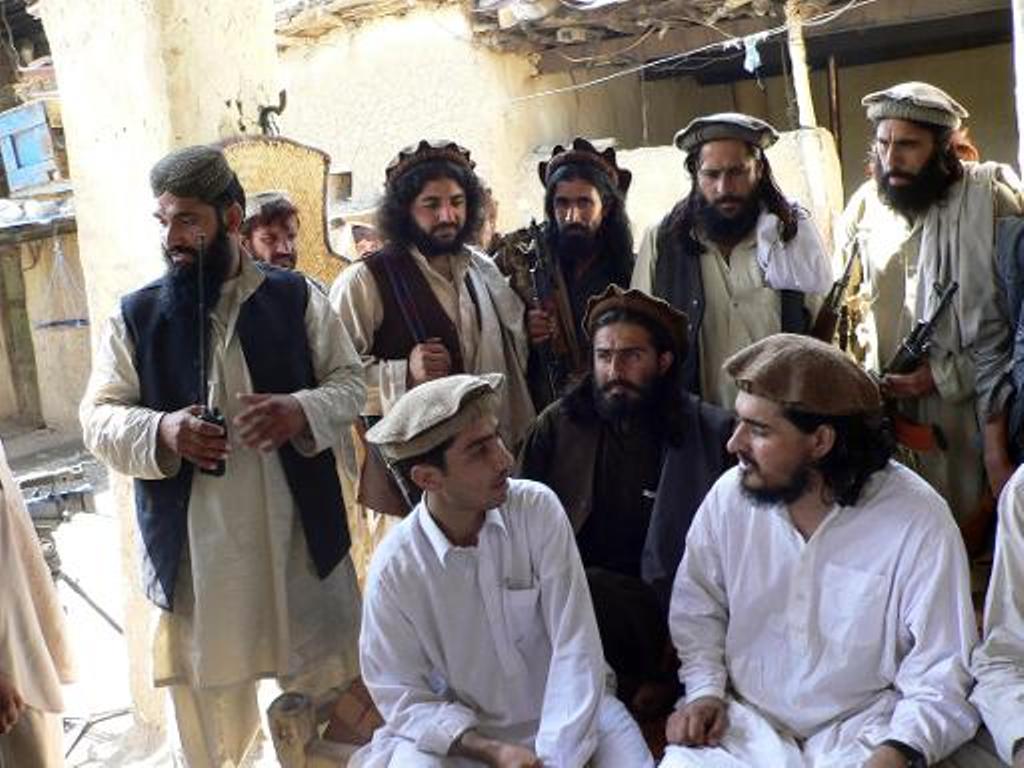 late hakimullah mehsud bottom right surrounded by his close aides photo afp