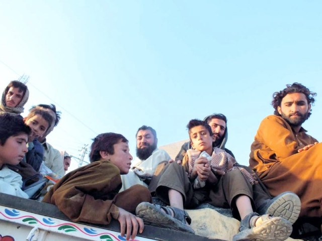 tribal people from north waziristan going to bannu on saturday photo express tribal people from north waziristan going to bannu on saturday photo express