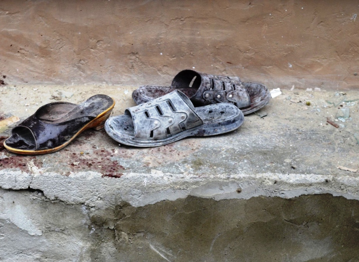 footwear outside a blast site in quetta photo reuters file