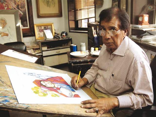 poster artist sarfraz iqbal talks about his craft and passion photos malik shafiq express poster artist sarfraz iqbal talks about his craft and passion photos malik shafiq express