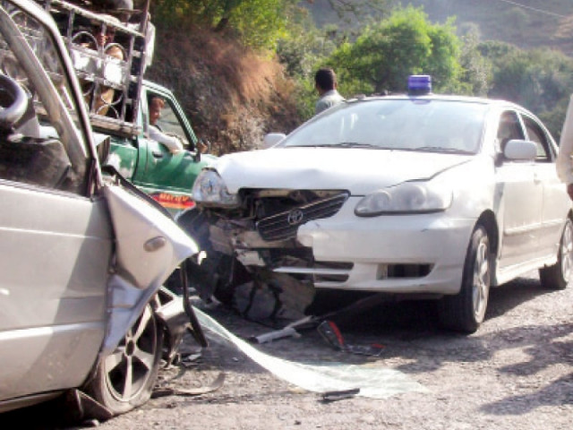the adc s official car was being driven by her driver who was allegedly transporting the official s relatives photo express