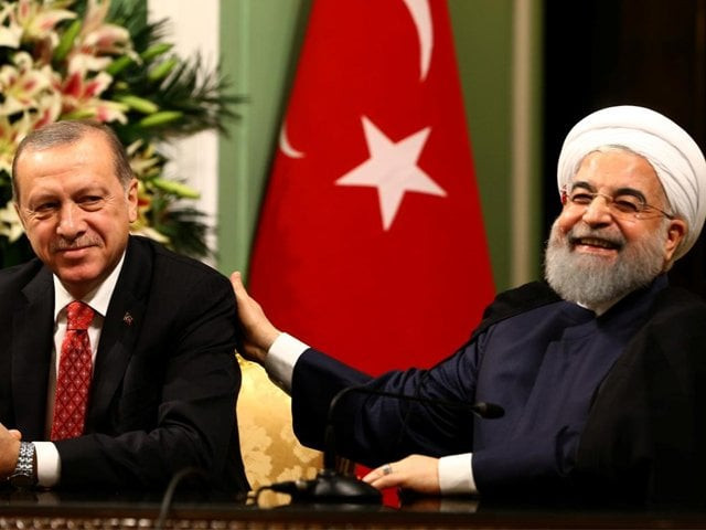 turkish president tayyip erdogan and iranian president hassan rouhani are seen during a joint news conference in tehran iran october 4 2017 photo reuters turkish president tayyip erdogan and iranian president hassan rouhani are seen during a joint news conference in tehran iran october 4 2017 photo reuters