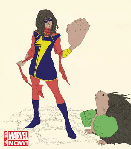 the new ms marvel concept art by adrian alphona photo ign the new ms marvel concept art by adrian alphona photo ign