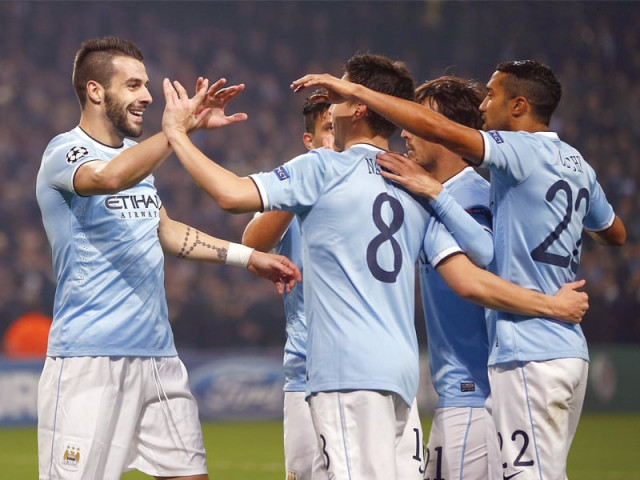 alvaro negredo scored a hat trick and sergio aguero added two goals to fire manchester city into the champions league knockout stage for the first time with a commanding 5 2 home win over cska moscow photo reuters alvaro negredo scored a hat trick and sergio aguero added two goals to fire manchester city into the champions league knockout stage for the first time with a commanding 5 2 home win over cska moscow photo reuters
