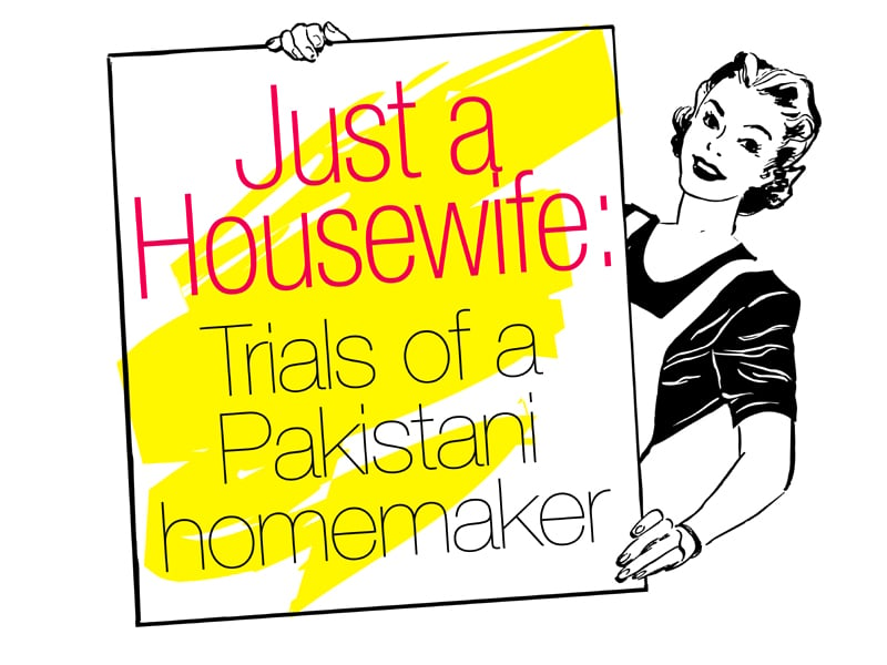 ms t looks into the routine of the average pakistani housewife and why she might be scorned for being one