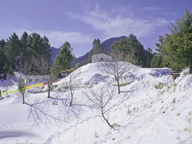 a snow covered hill in malam jabba photo fazal khaliq express a snow covered hill in malam jabba photo fazal khaliq express