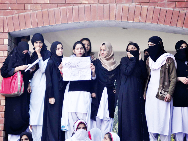 the student is in a stable condition at the lahore general hospital m photo shafiq malik express