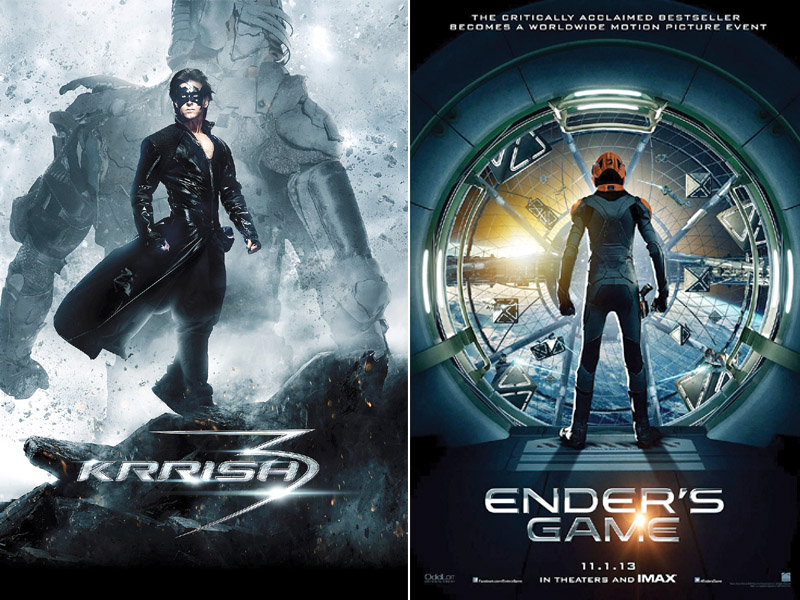 krrish 3 has done well across the border despite mixed reviews while ender 039 s game is the anticipated sequel to the hunger games