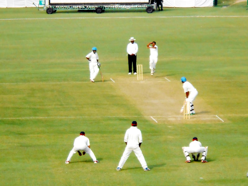 sbp were struggling on day two as they initiated their chase of nbp s imposing 435 runs photo file