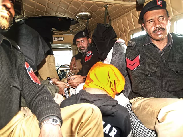 suspected muharram attackers nabbed photo express file suspected muharram attackers nabbed photo express file