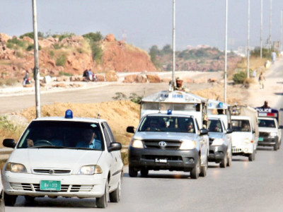 show of strength police rangers hold flag march