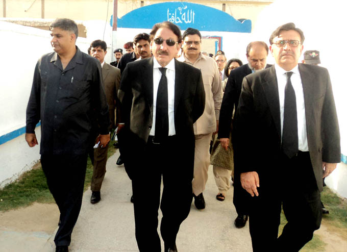 file photo of chief justice iftikhar muhammad chaudhry visiting mianwali central jail photo pid file