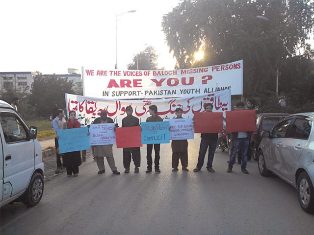 the solidarity walk and demonstration was organised by the pakistan youth alliance pya a national youth run organisation that works on human rights issues and also carries out disaster relief work photo waqas naeem express