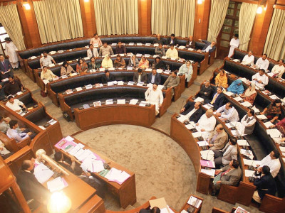 sindh assembly passes resolution against ji chief hassan