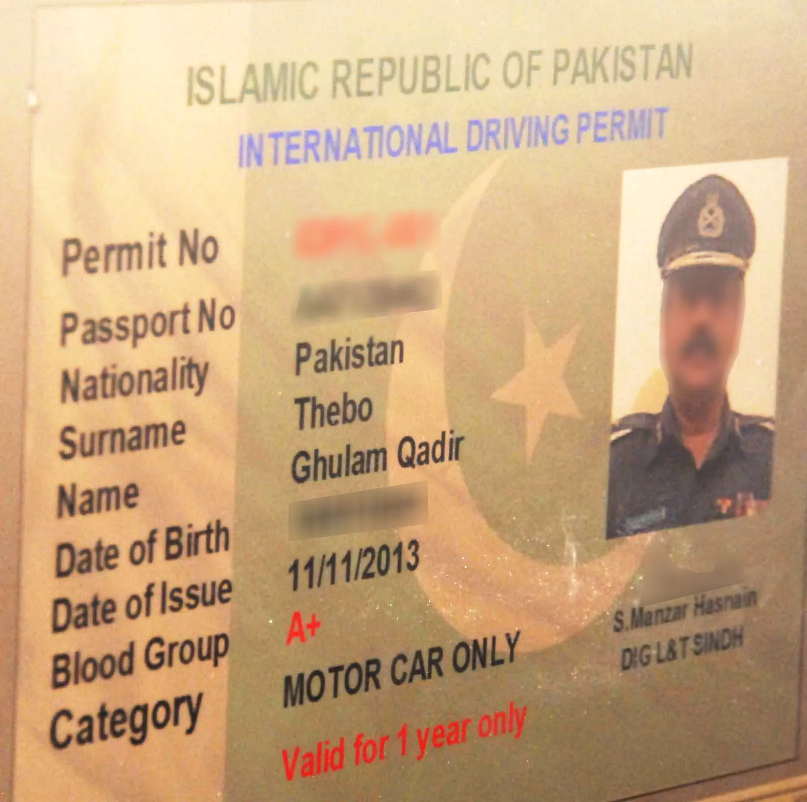 the new international driving permits photo raheel salman express the new international driving permits photo raheel salman express