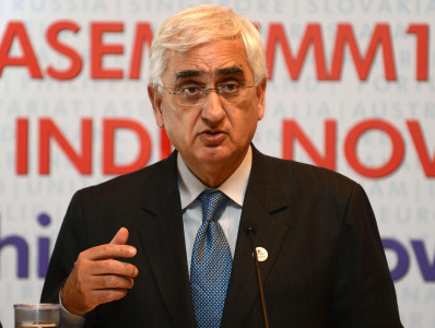 dialogue possible only if pak respects india s sentiments salman khurshid