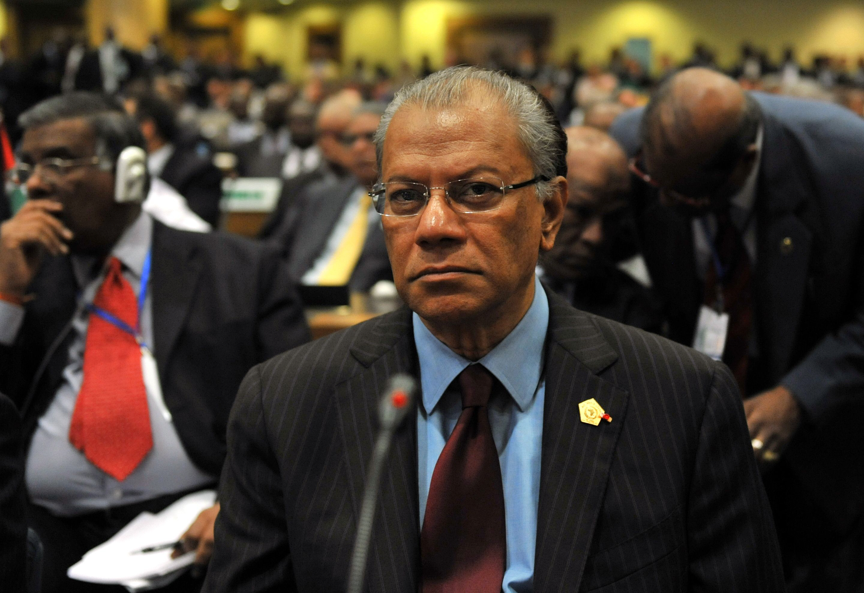 in this photograph taken on january 30 2011 mauritius 039 prime minister navin chandra ramgoolam attends the opening ceremony of the 16th ordinary summit of the african union au in addis ababa photo afp file