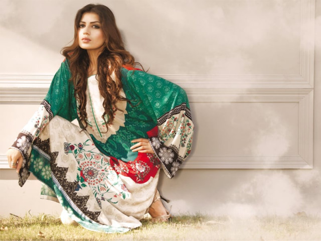 maria b s linen collection is colourful and features embroidered necks and sequined laces as accents photos publicity maria b s linen collection is colourful and features embroidered necks and sequined laces as accents photos publicity