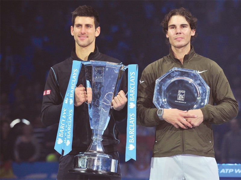 djokovic has equalled nadal for the longest winning streak of 2013 after claiming his 22nd successive victory since losing to the spaniard in the us open final photo afp