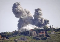 smoke rises following an israeli strike in zebdin lebanon photo reuters