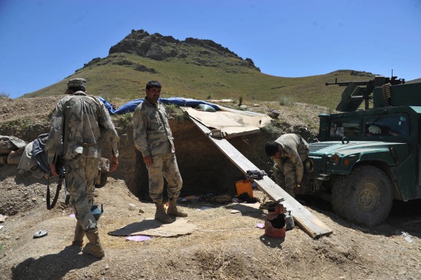 file photo of afghan border police photo afp file