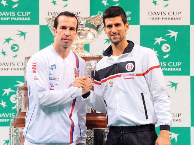 both serbia and the czech republic will be looking to lift the davis cup trophy for a second time photo afp both serbia and the czech republic will be looking to lift the davis cup trophy for a second time photo afp