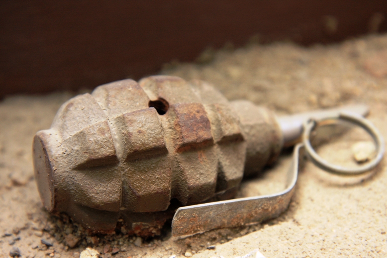 hand grenade injures three policemen in karachi photo file
