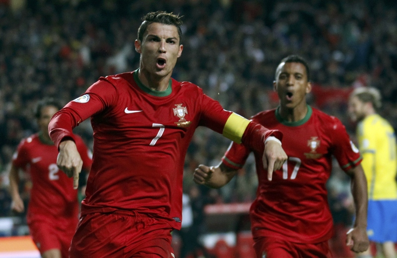 slender advantage ronaldo scored a late winner as portugal edged sweden 1 0 in lisbon on friday photo reuters