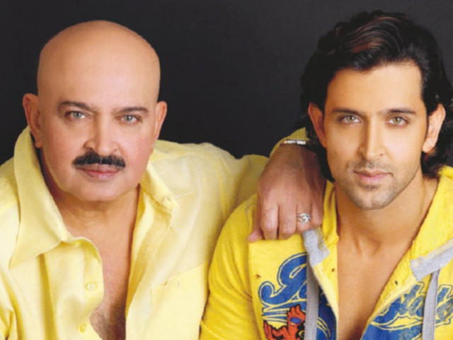 the director particularly enjoyed working with his son hrithik roshan photo file the director particularly enjoyed working with his son hrithik roshan photo file