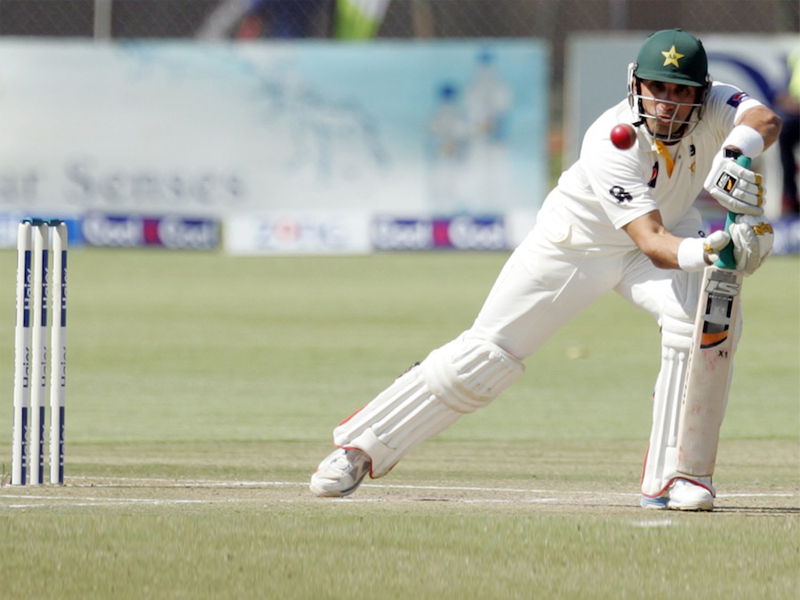 misbahul haq appeared in prime form during his hour long innings in partnership with najam sethi on the tv show photo afp