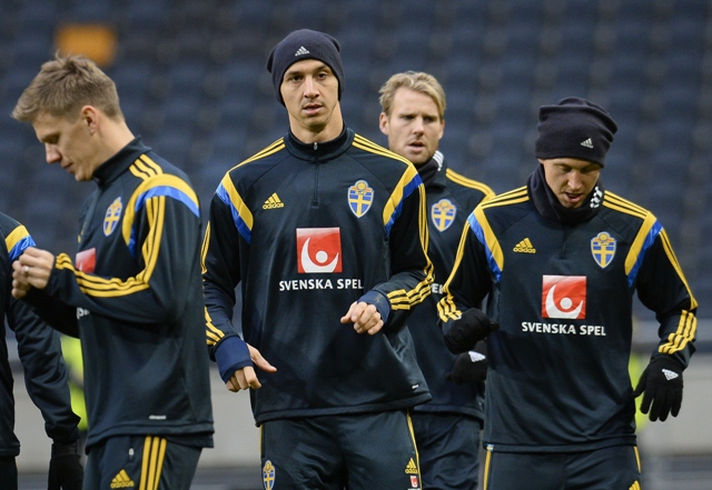 time to shine sweden s hopes rest on zlatan ibrahimovic who has scored an impressive 10 times at the friends arena as they look to bounce back from a 1 0 defeat to portugal on friday photo afp