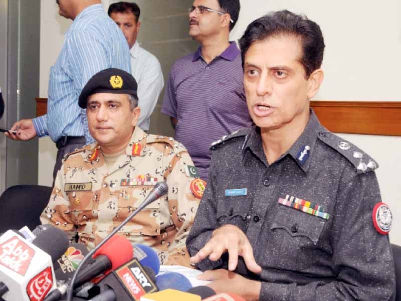 shahid hayat took over as karachi city police chief on september 12 photo mohammad noman express