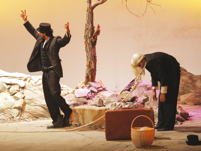throughout the play estragon and vladmir weep bleed laugh shout and yell but never stop waiting for godot photos athar khan express throughout the play estragon and vladmir weep bleed laugh shout and yell but never stop waiting for godot photos athar khan express
