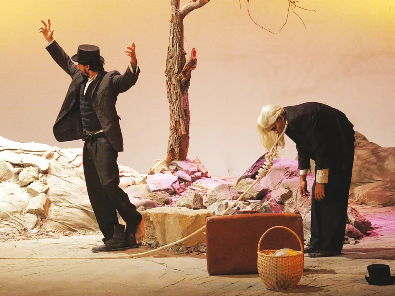 throughout the play estragon and vladmir weep bleed laugh shout and yell but never stop waiting for godot photos athar khan express throughout the play estragon and vladmir weep bleed laugh shout and yell but never stop waiting for godot photos athar khan express