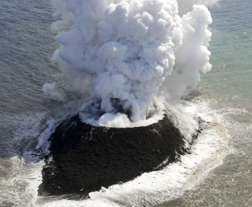 new japan islet created during pacific volcano eruption new japan islet created during pacific volcano eruption