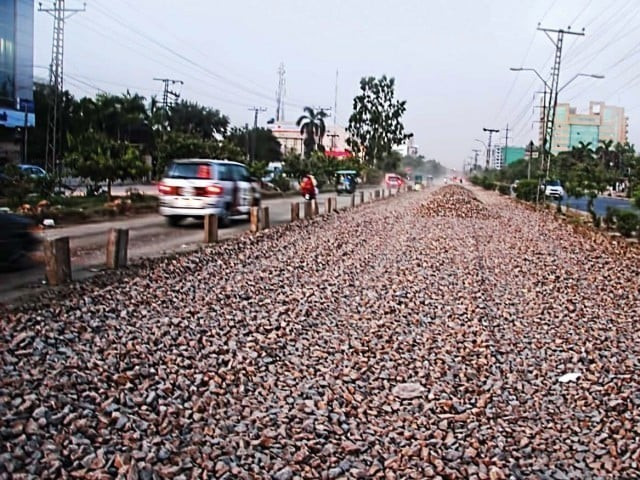 the lahore bachao tehreek said the govt had already poured billions of rupees into canal bank road without resolving the traffic problems photo file