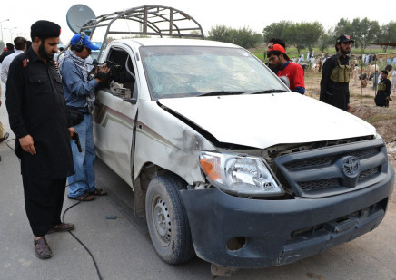 khasadars were on their way back to dawizai when an ied exploded on the roadside photo iqbal haider express file