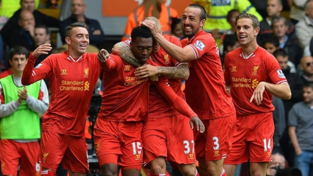 challenge liverpool are just two points behind premier league leaders arsenal while everton are three points adrift of their hated neighbours in sixth photo afp challenge liverpool are just two points behind premier league leaders arsenal while everton are three points adrift of their hated neighbours in sixth photo afp