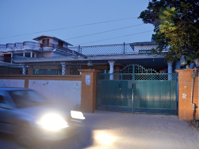 a residence believed to belong to nasiruddin haqqani is pictured in the bara kahu area on the outskirts of islamabad photo afp