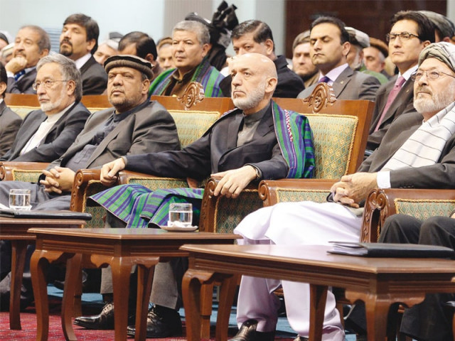 afghan president hamid karzai attends the last day of the loya jirga a meeting of around 2 500 afghan tribal elders and leaders photo afp afghan president hamid karzai attends the last day of the loya jirga a meeting of around 2 500 afghan tribal elders and leaders photo afp