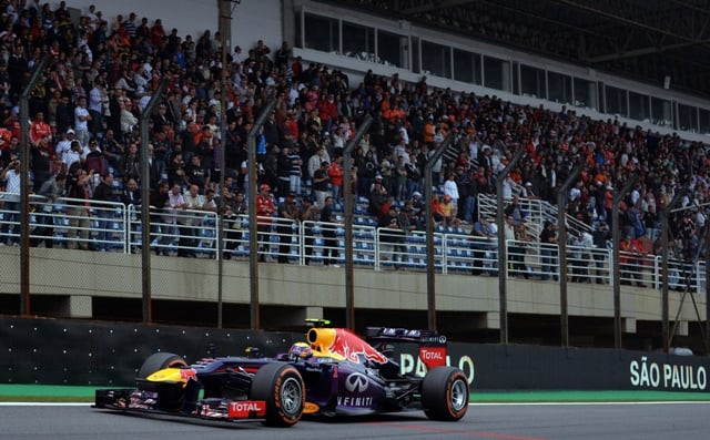 farewell mark webber drove out of formula one as runner up equalling his best result of a year dominated by brazilian grand prix winner and quadruple world champion teammate sebastian vettel photo afp farewell mark webber drove out of formula one as runner up equalling his best result of a year dominated by brazilian grand prix winner and quadruple world champion teammate sebastian vettel photo afp
