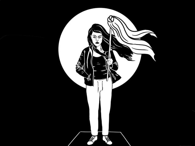 in recent weeks many such cases have erupted in iran where women are waving their headscarves on sticks and chanting slogans that defy the state compulsions against them photo instagram hajarm in recent weeks many such cases have erupted in iran where women are waving their headscarves on sticks and chanting slogans that defy the state compulsions against them photo instagram hajarm