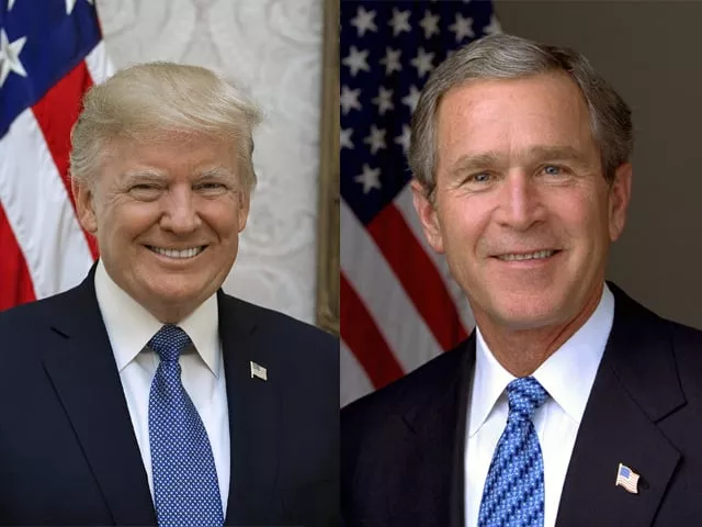 trump is merely extrapolating from bush s policies and keeping his voter base happy trump is merely extrapolating from bush s policies and keeping his voter base happy