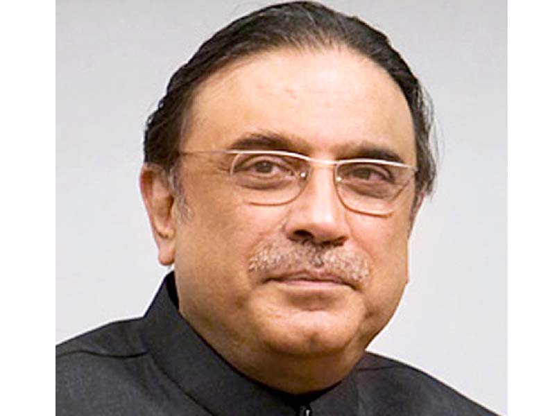 former president asif ali zardari photo file