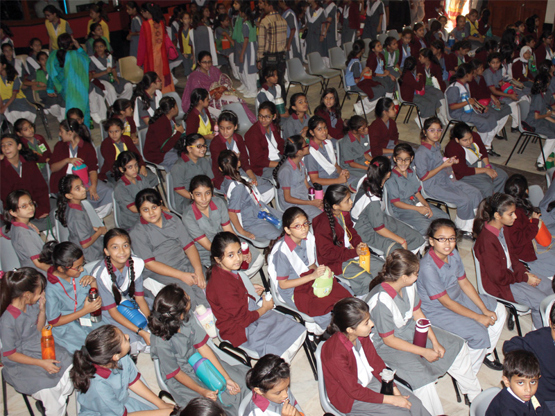 students from over 70 schools are participating in the international children s fim festival 2013 at the rangoonwala community centre the festival which features screenings of animated movies especially designed for children will run till november 29 photo athar khan express