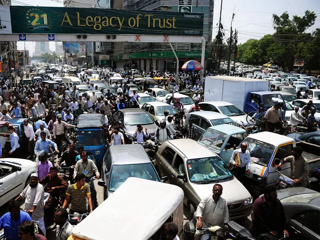 pakistani commuters stuck in a traffic jam in karachi on june 3 2014 photo afp pakistani commuters stuck in a traffic jam in karachi on june 3 2014 photo afp