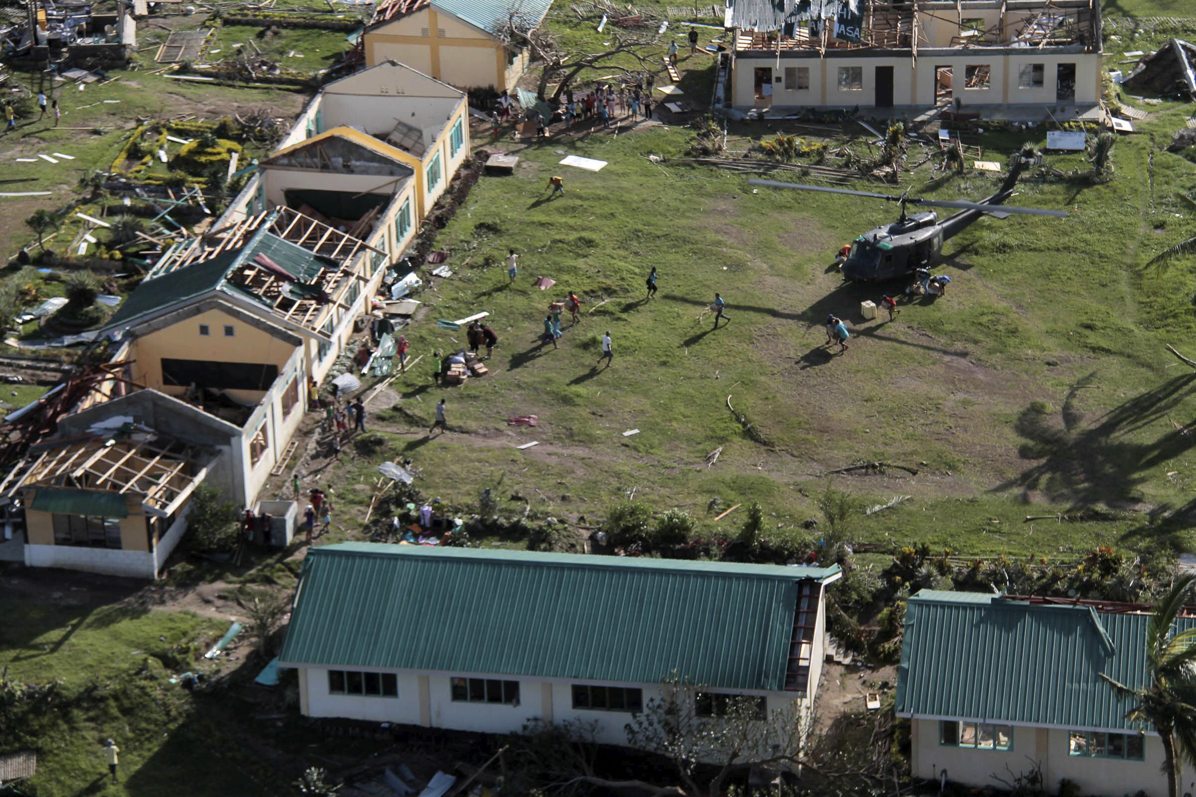 an aerial view of the damage caused by typhoon haiyan photo reuters
